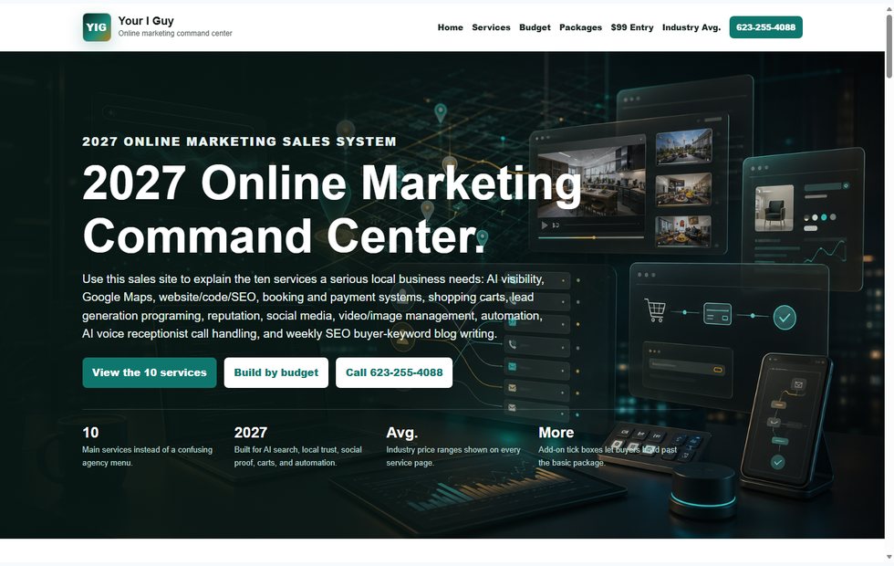Your I Guy Marketing Command Center screenshot