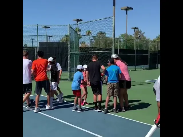 Junior tennis group