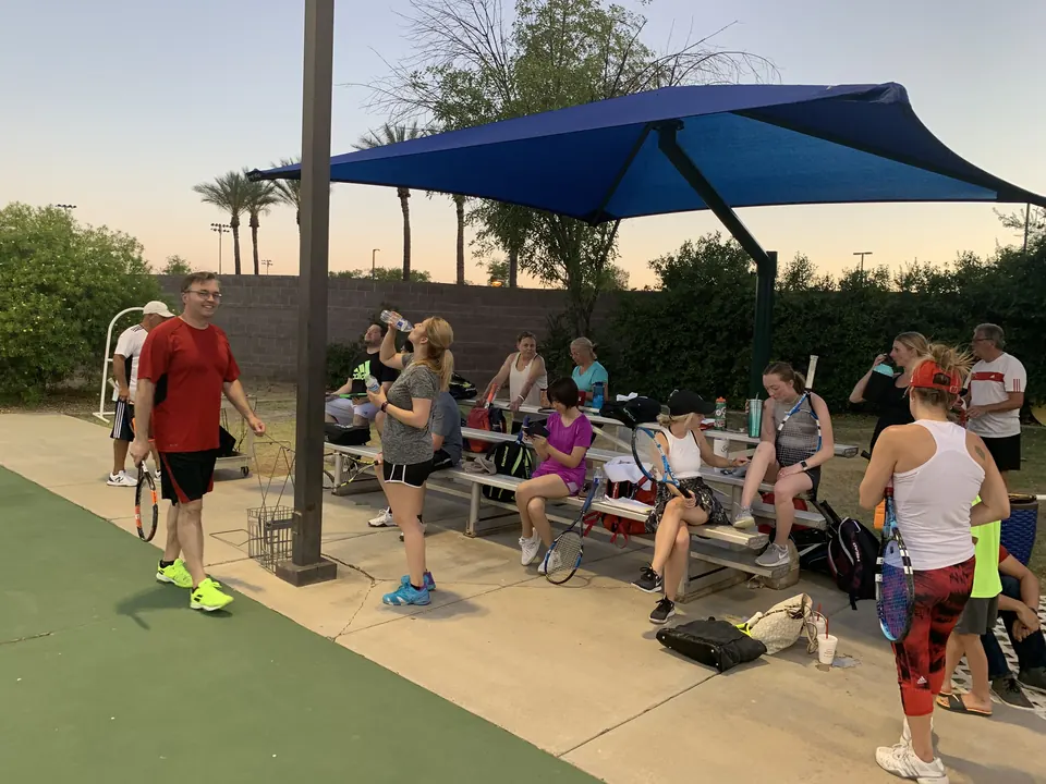 Cardio tennis break