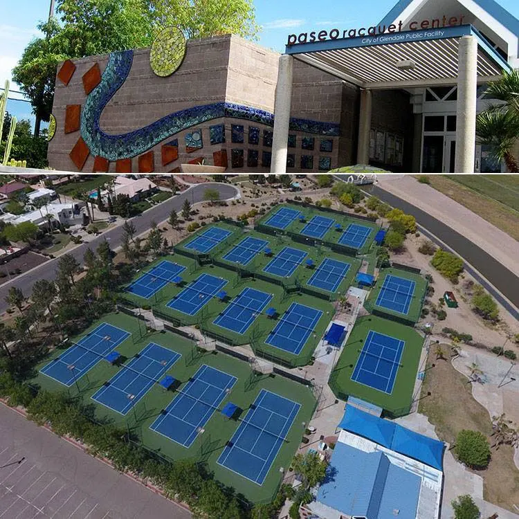 Aerial courts and clubhouse